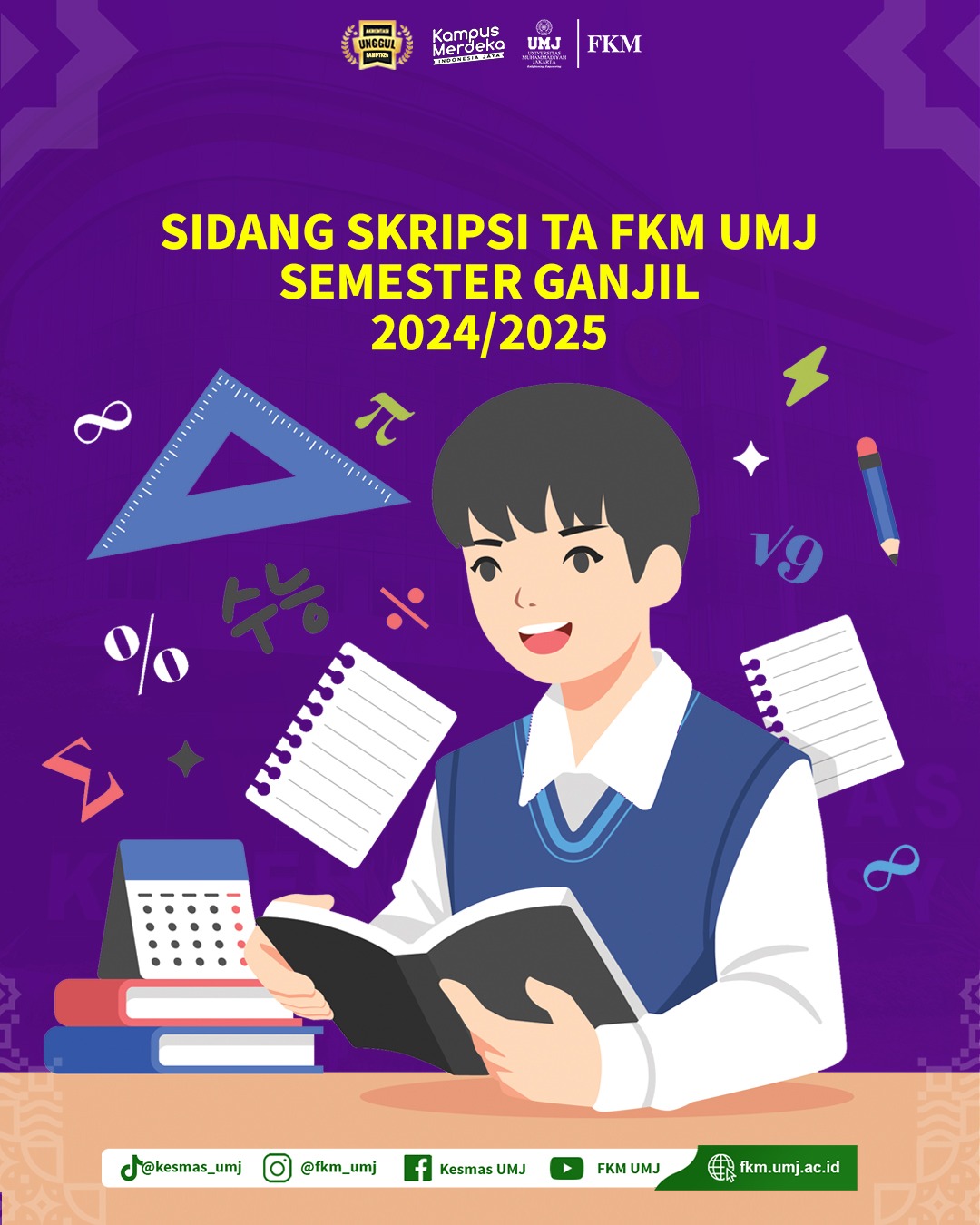 Jadwal Sidang Skripsi Semester Ganjil TA 2024/2025 di FKM UMJ