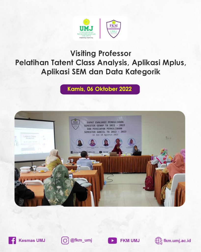 Visitng Professor Pelatihan Latent Class Analysis dan Penggunaan ...