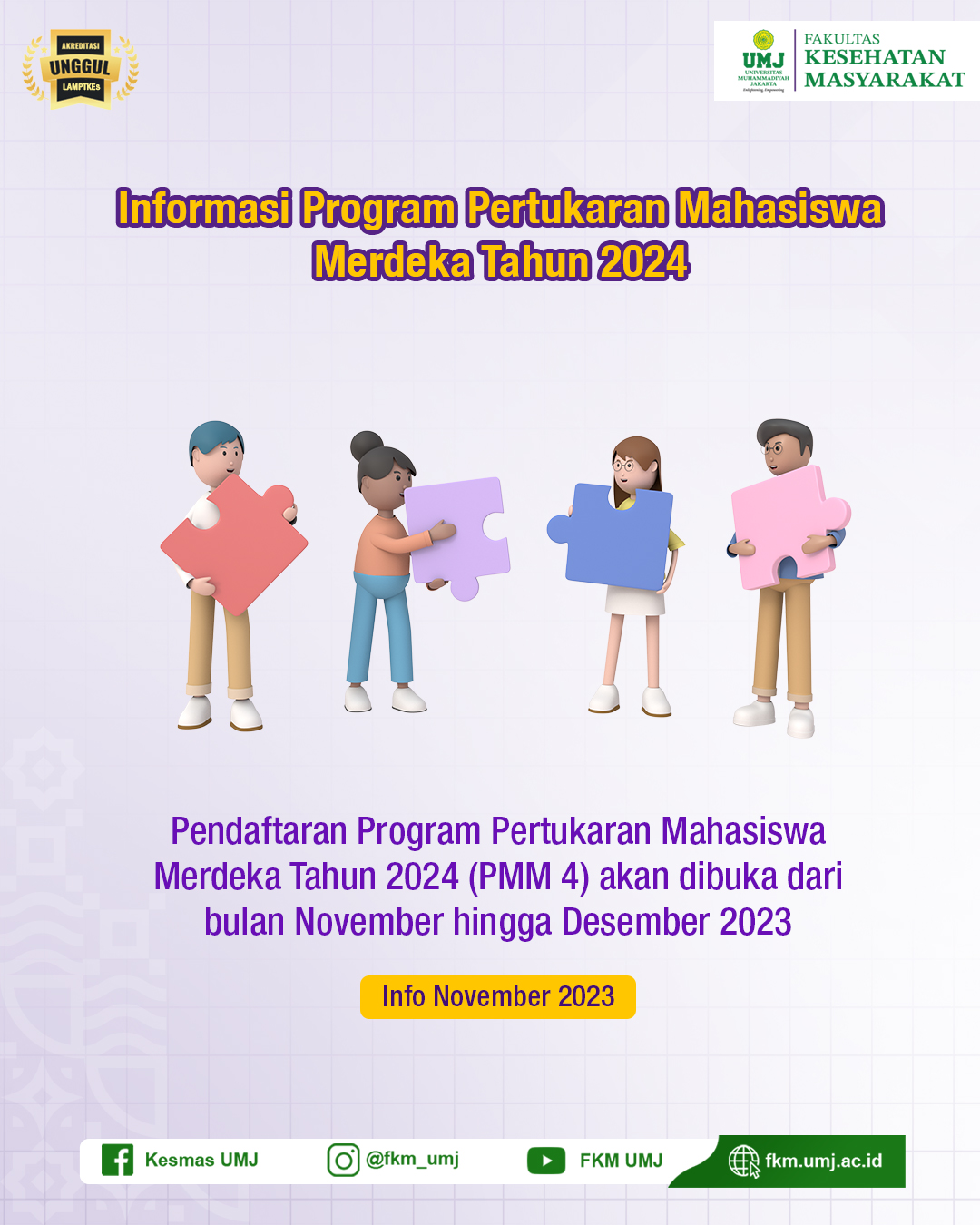 Info: Program Pertukaran Mahasiswa Merdeka Tahun 2024